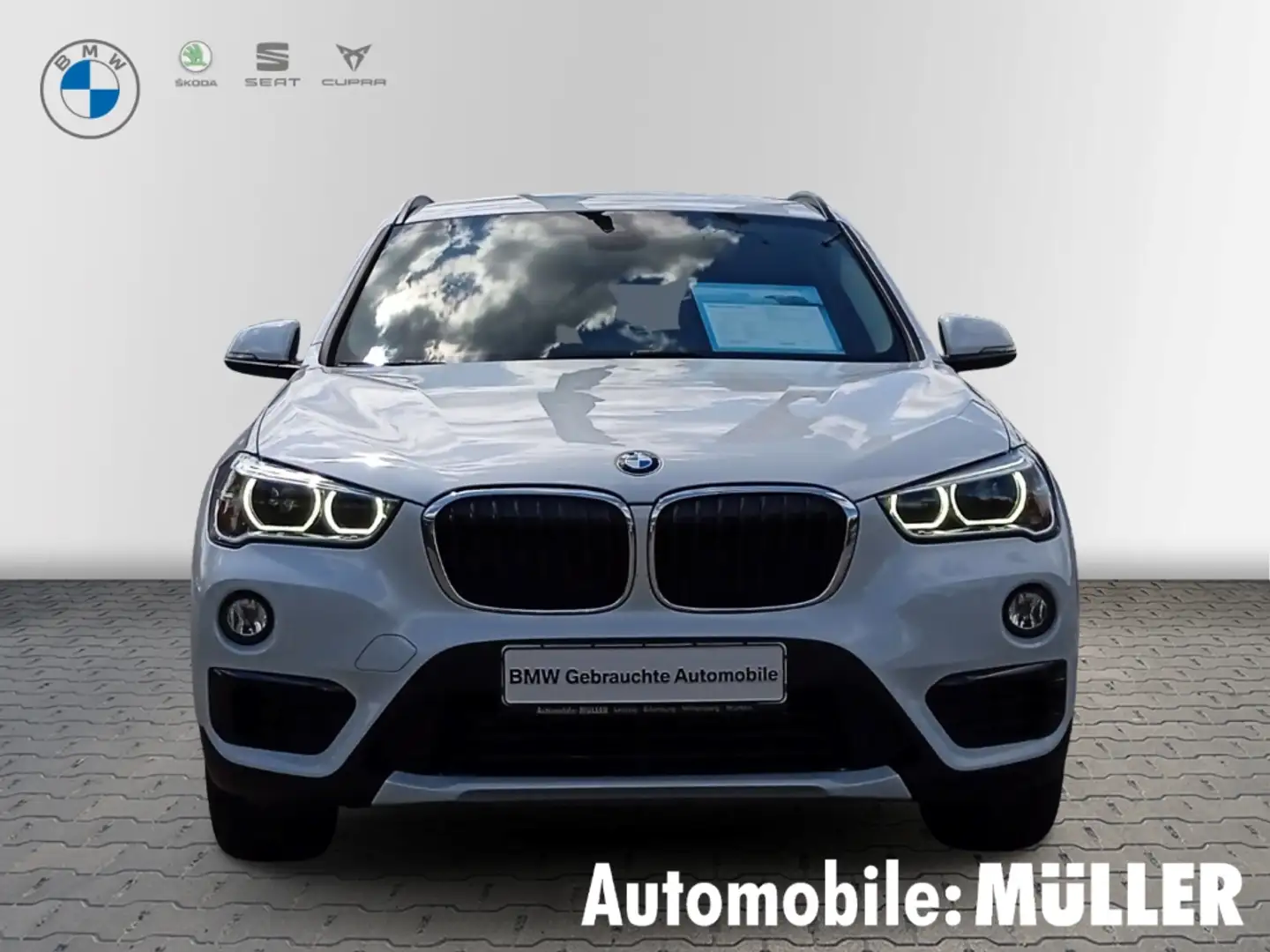 BMW X1 sDrive 18 d Sport Line HUD AHK-abnehmbar Navi Memo Bianco - 2