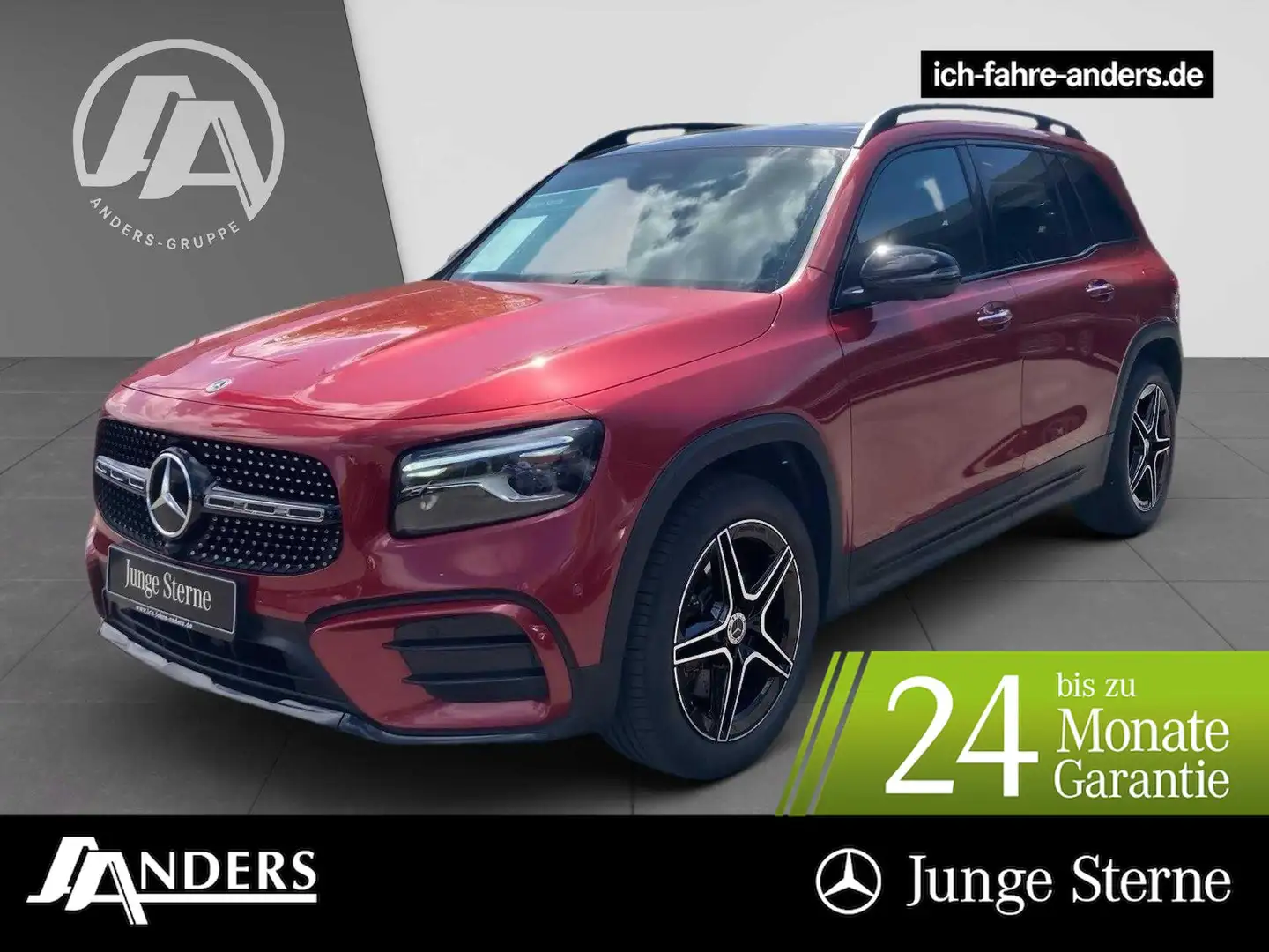 Mercedes-Benz GLB 220 4M AMG PREMIUM PLUS+Distr+BUrm+Pano+HUD Rouge - 1