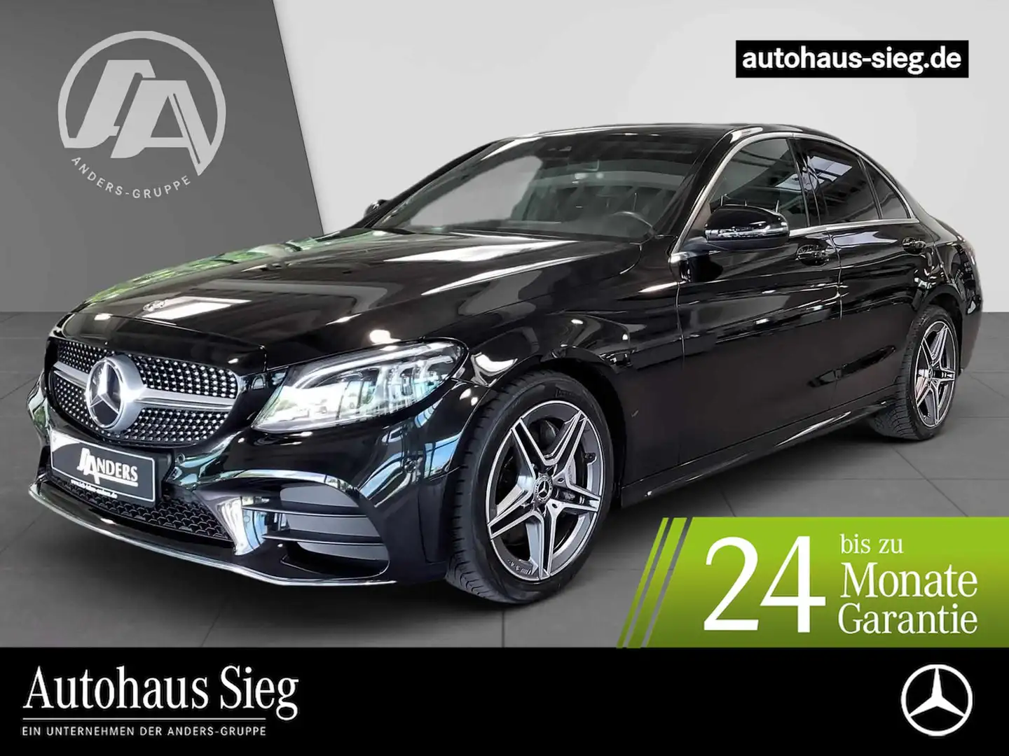 Mercedes-Benz C 300 AMG+COM+Burmester+LED+Kamera+SHZ+PDC+Apple Noir - 1