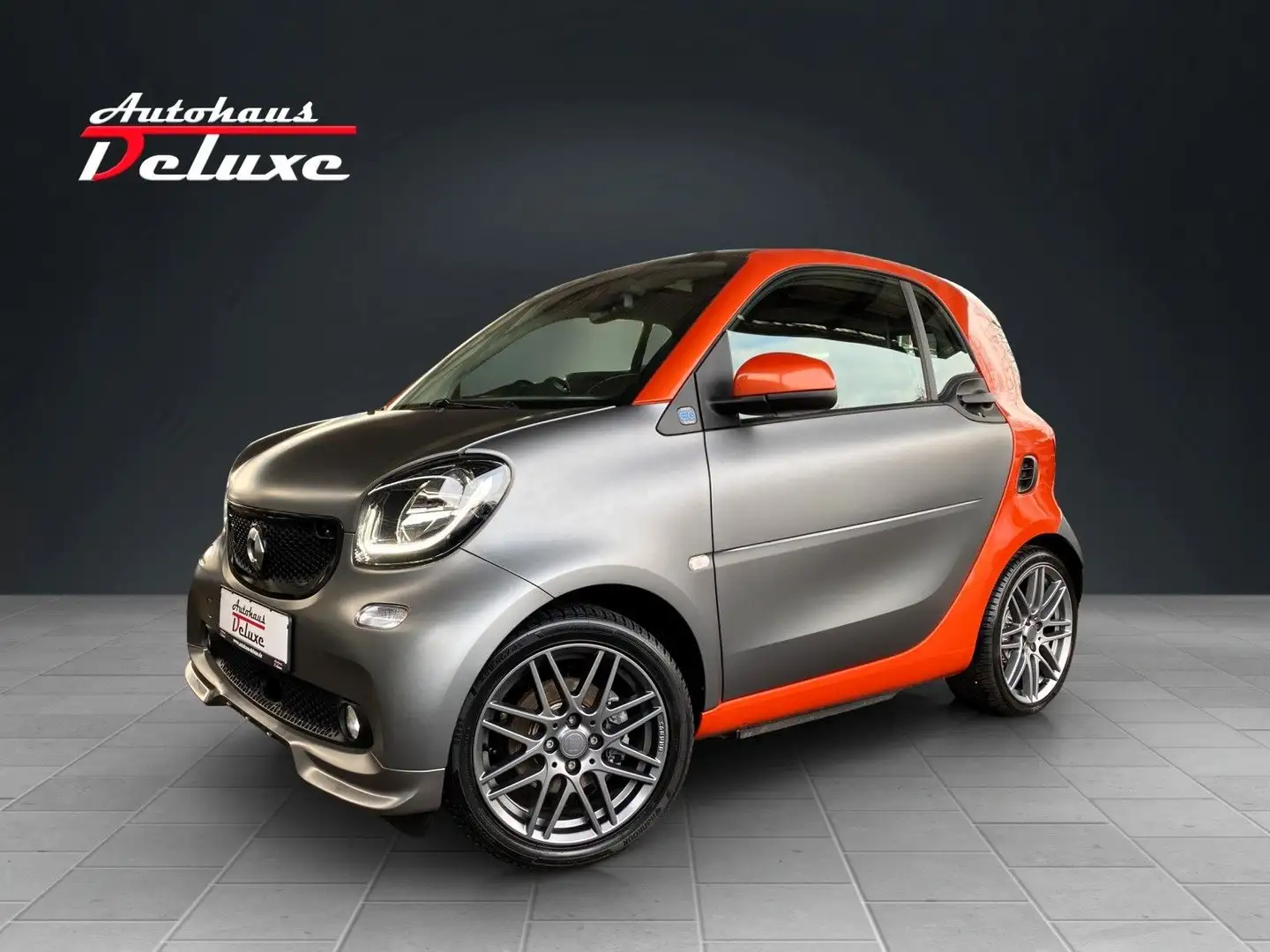 smart forTwo EQ BRABUS NAVI-KAMERA-LEDER-LED Gris - 1