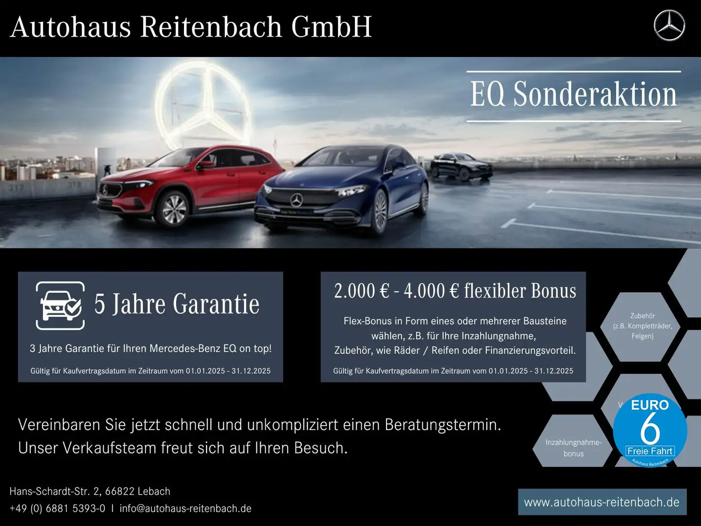 Mercedes-Benz EQA 300 EQA300 4M PROGESSIVE+AHK+PANO 360°+TOTW+SOUNDSYS Weiß - 1