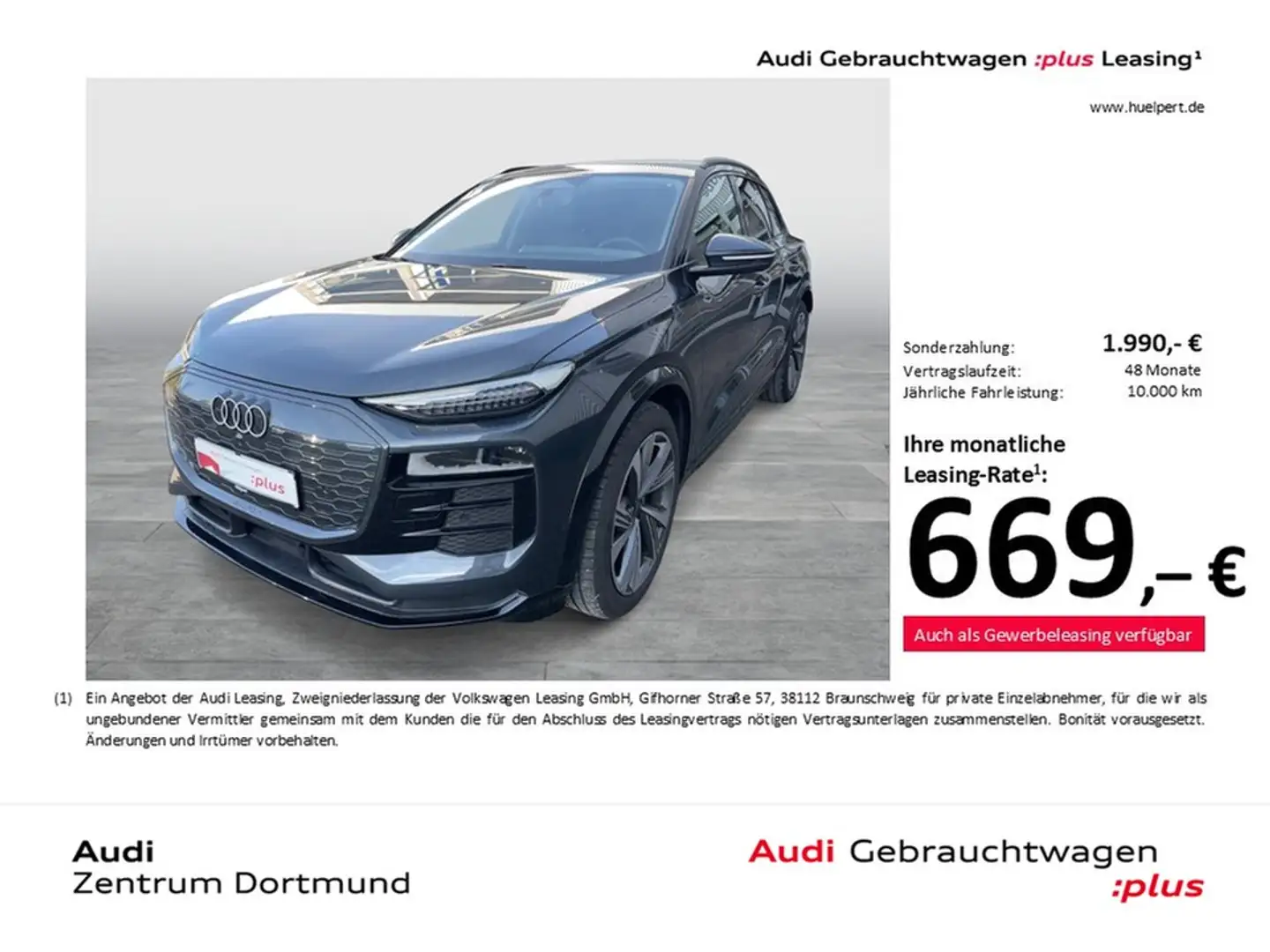 Audi Q6 e-tron performance advanced AHK 360°CAM LM21 Grau - 1