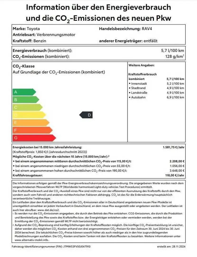 Toyota RAV 4 4 Hybrid RAV 4 2.5 4x2 Team Deutschland Noir - 2