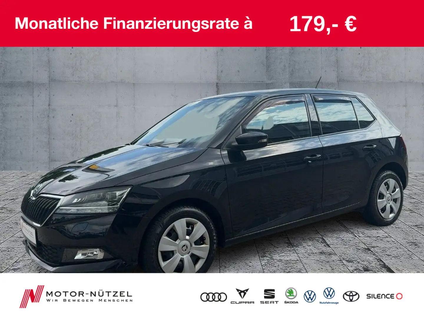 Skoda Fabia 1.0 TSI STYLE LED+APP+SHZ+RFK+MFL+LM 16“ Schwarz - 1