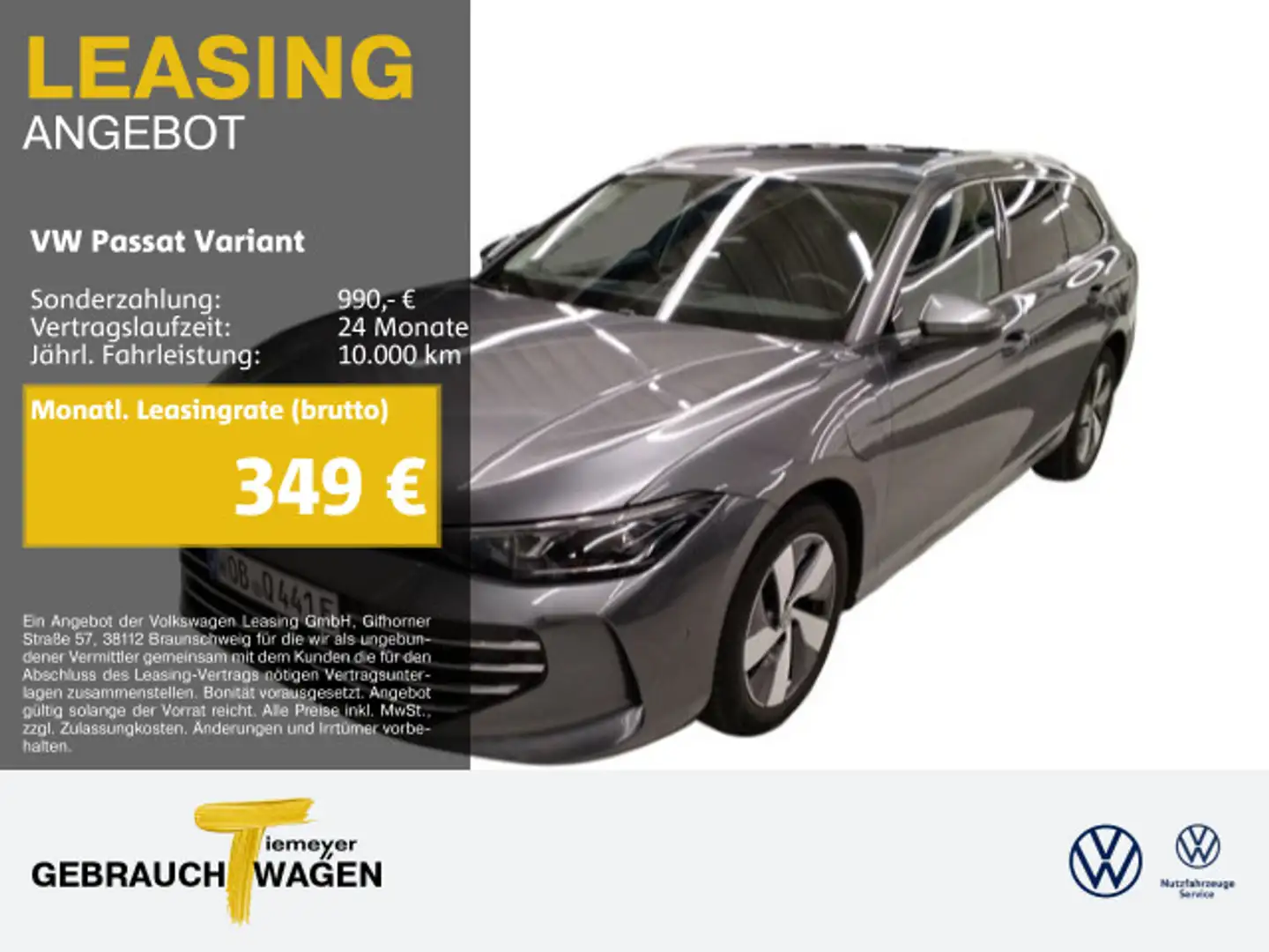 Volkswagen Passat Variant eHybrid ELEGANCE LM18 AHK MATRIX Grau - 1