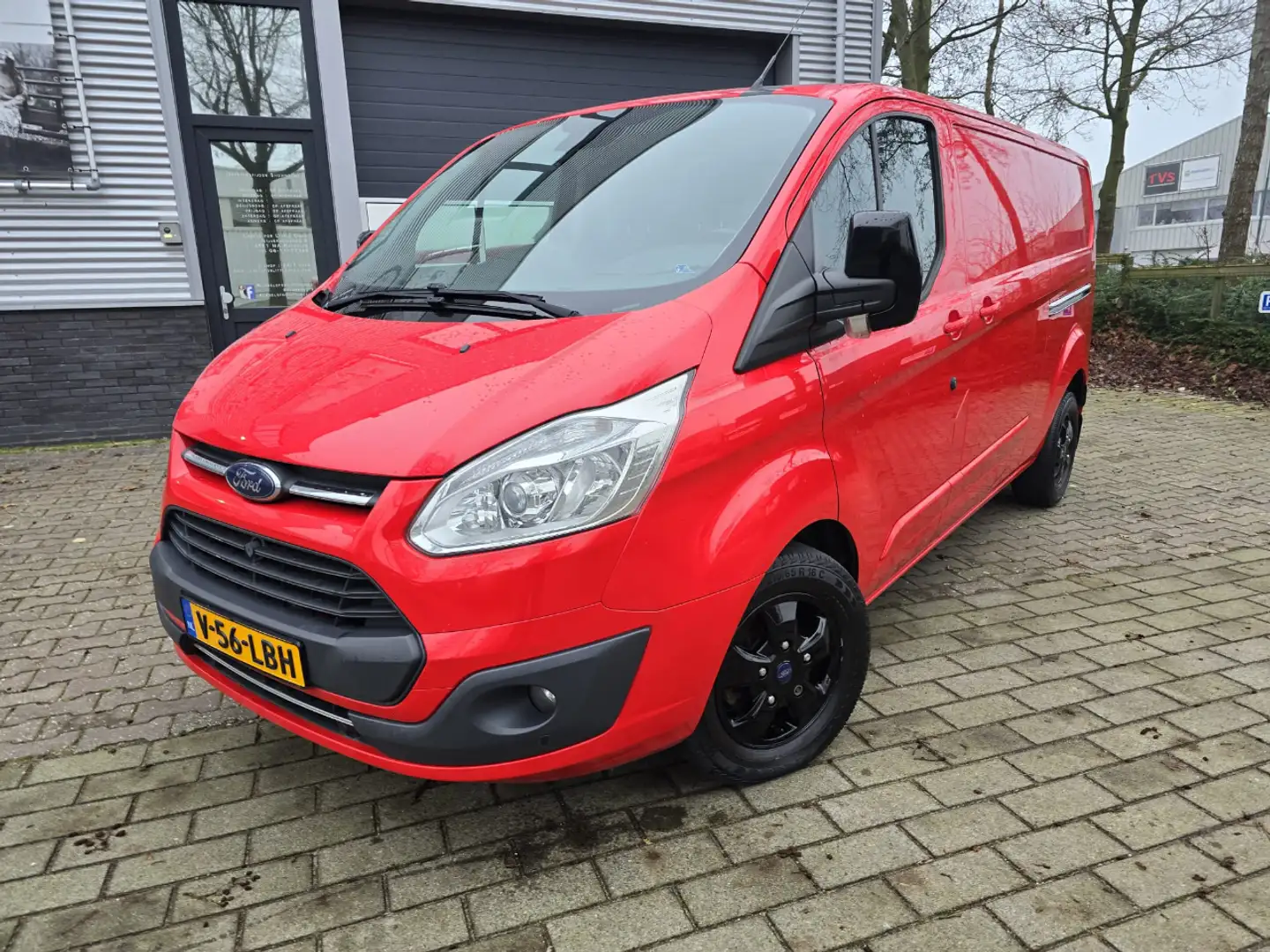 Ford Transit Custom 2x schuifdeur Rood - 1