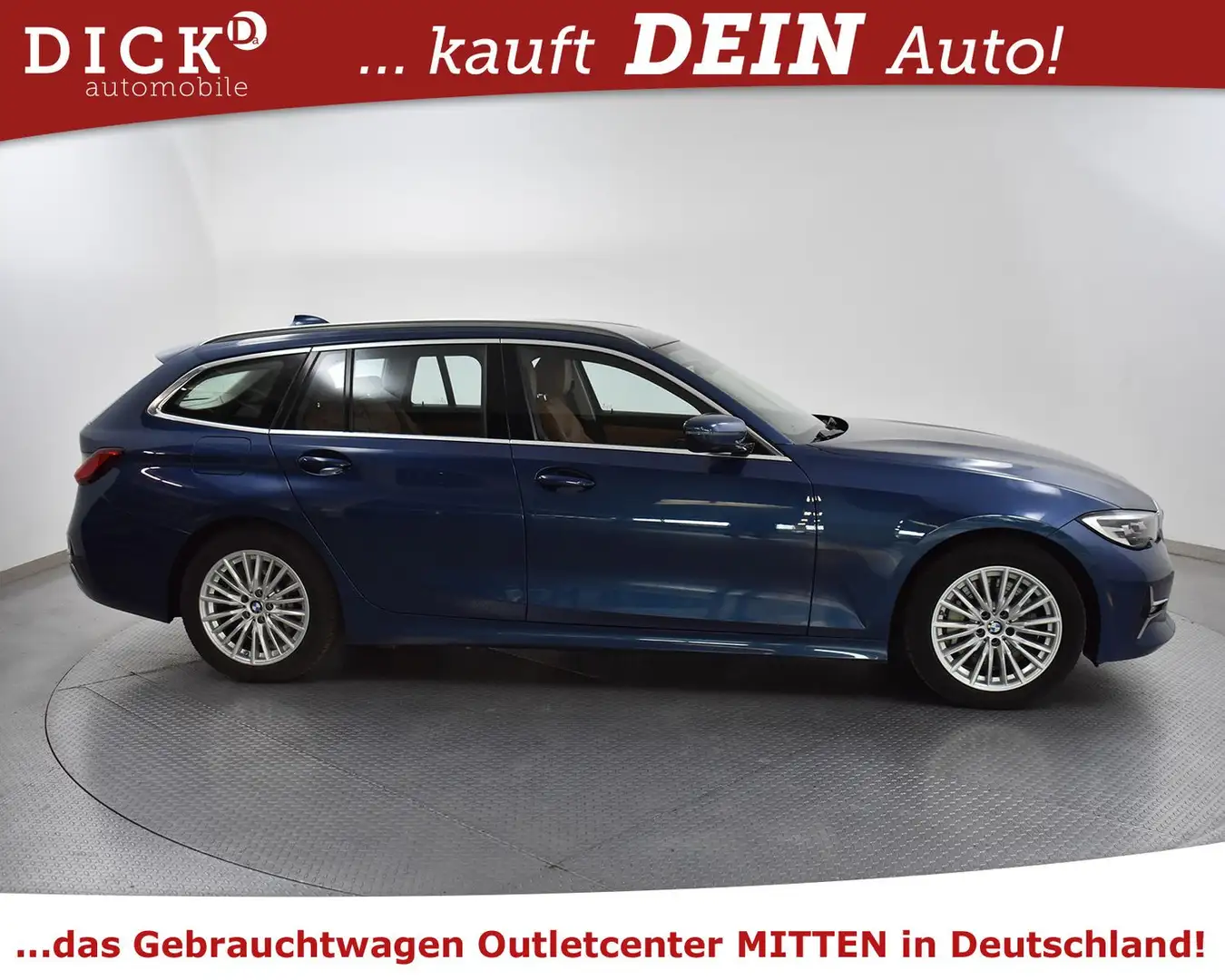 BMW 330 e T Aut Luxury Line NAVI PLUS+KAMER+LED+AHK+M Blue - 2