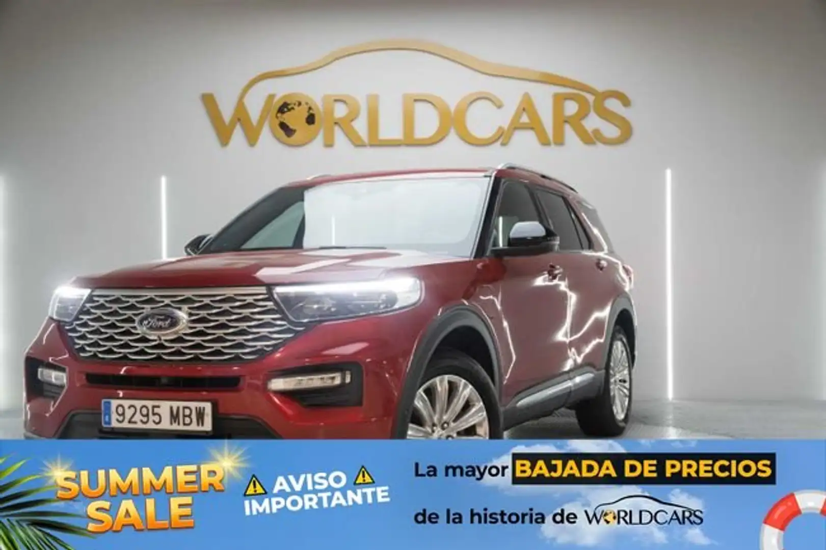 Ford Explorer 3.0 PHEV AWD Platinum Rojo - 1