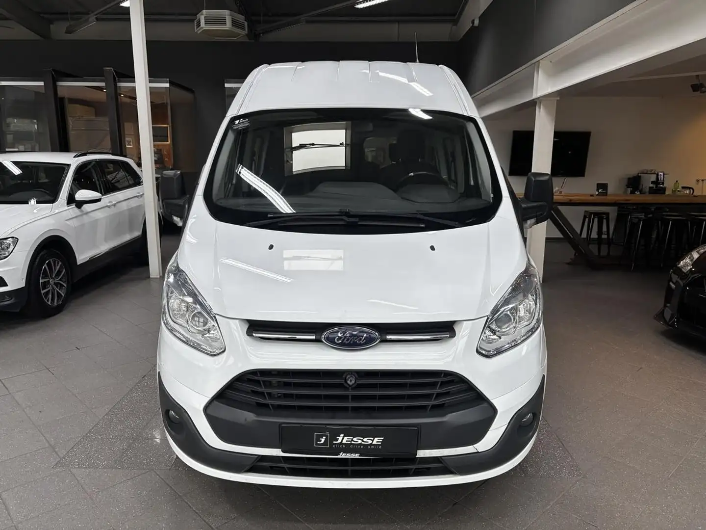 Ford Transit Custom 2.2 TDCI 9 Sitzer Lang+ Hoch GEWERBE Blanc - 2