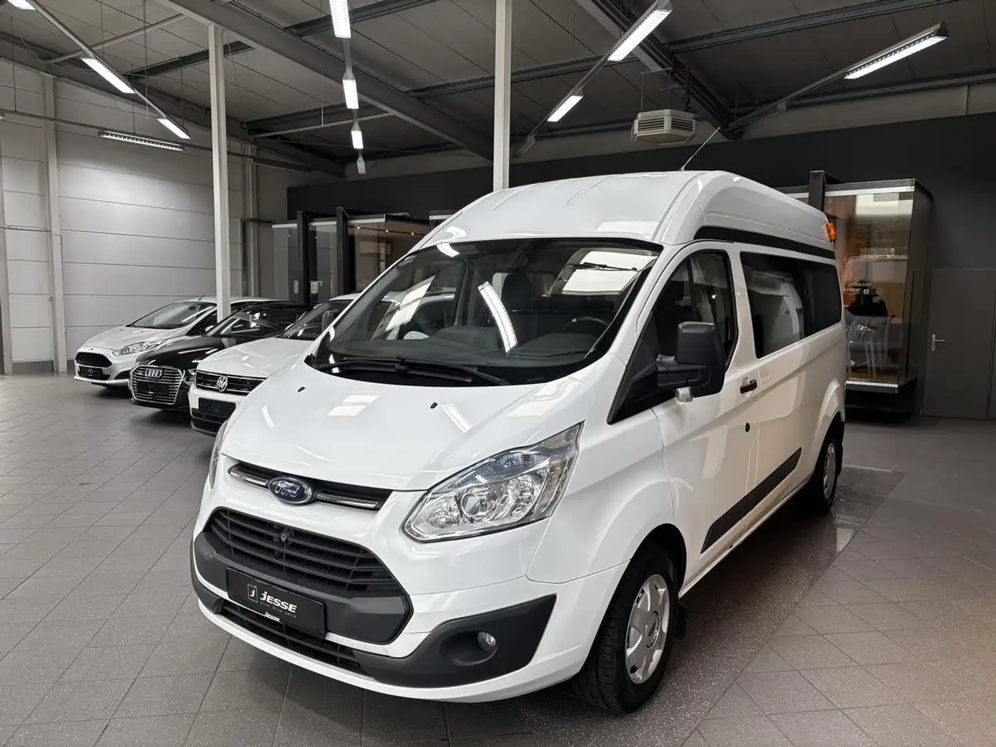 Ford Transit Custom 2.2 TDCI 9 Sitzer Lang+ Hoch GEWERBE Blanc - 1