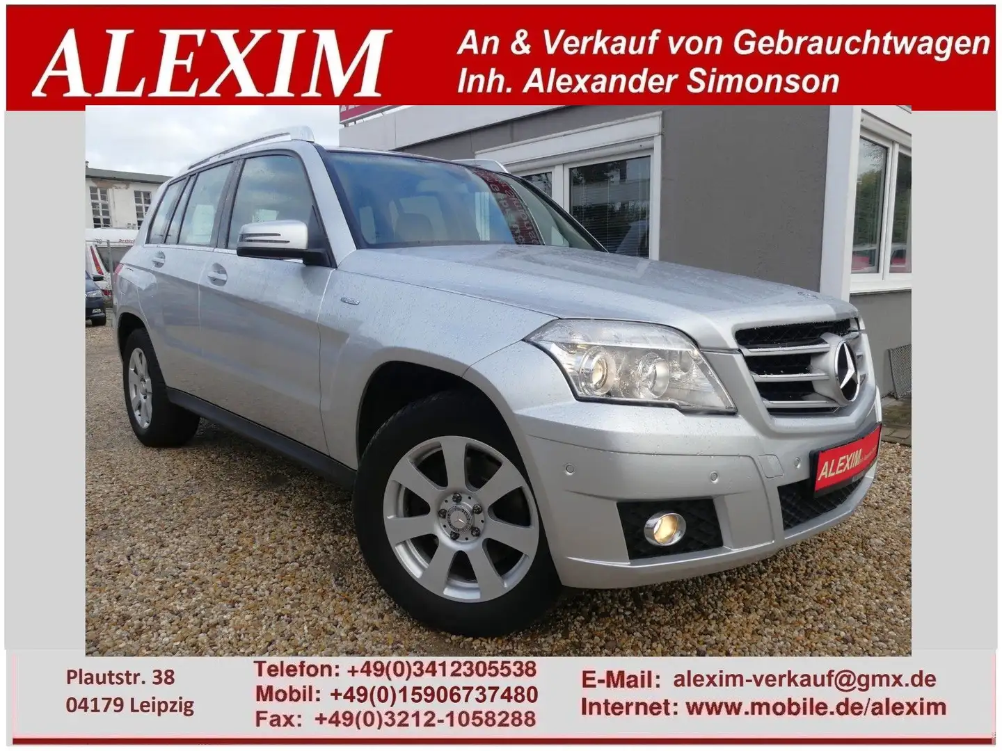 Mercedes-Benz GLK 220 CDI/Klimaaut/Vollleder/Temp/ Argent - 1