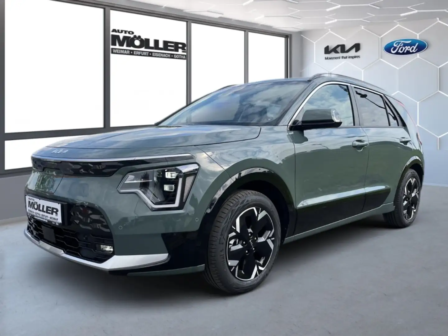 Kia Niro EV Inspiration 64,8-kWh Glasdach WP Drive Tech Rel Grün - 2