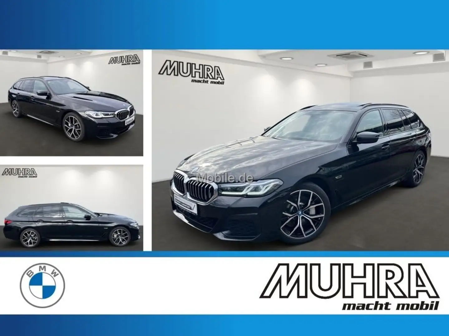 BMW 530 e xDrive Touring M Sport 19" Da/Lc Prof Laser Noir - 1