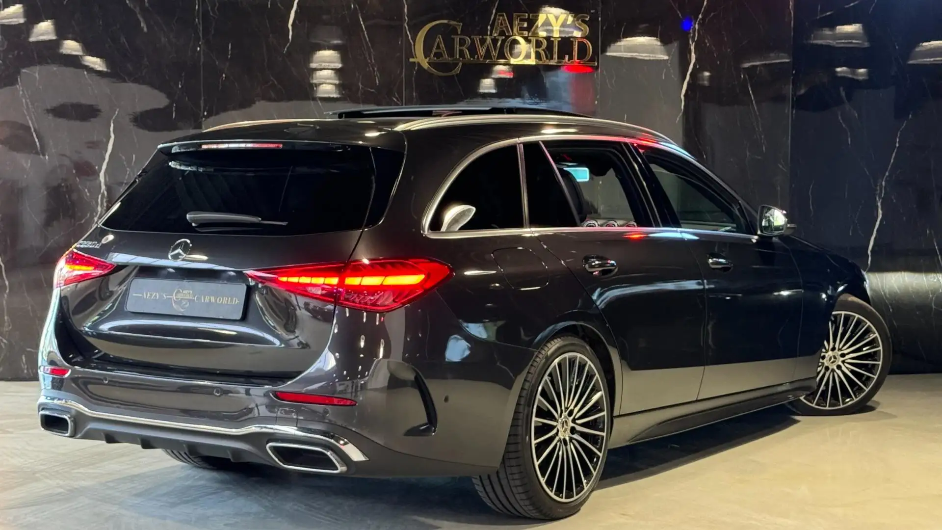 Mercedes-Benz C 220 Estate d AMG Line |Pano|Sfeer|Cam| Grijs - 2