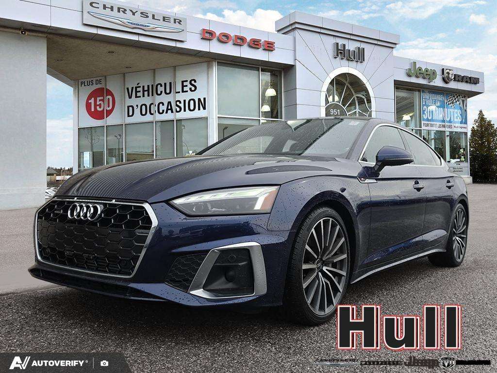Blue 2023 Audi A5 Sportback Sedan  Automatic