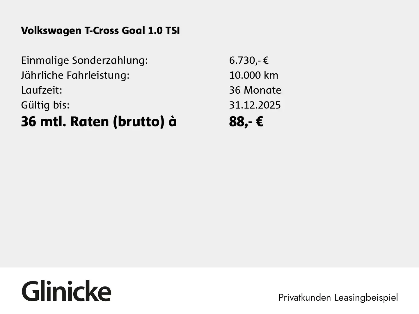 Volkswagen T-Cross 1.0 TSI Goal Schwarz - 2