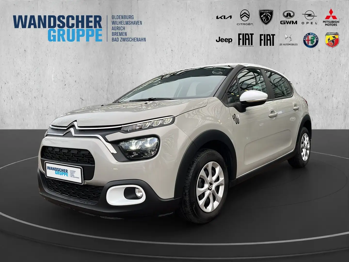 Citroen C3 YOU! 1.2 PT 83 KLIMA,NAV,LED,PDC,SpurH,CARPLAY Beige - 1