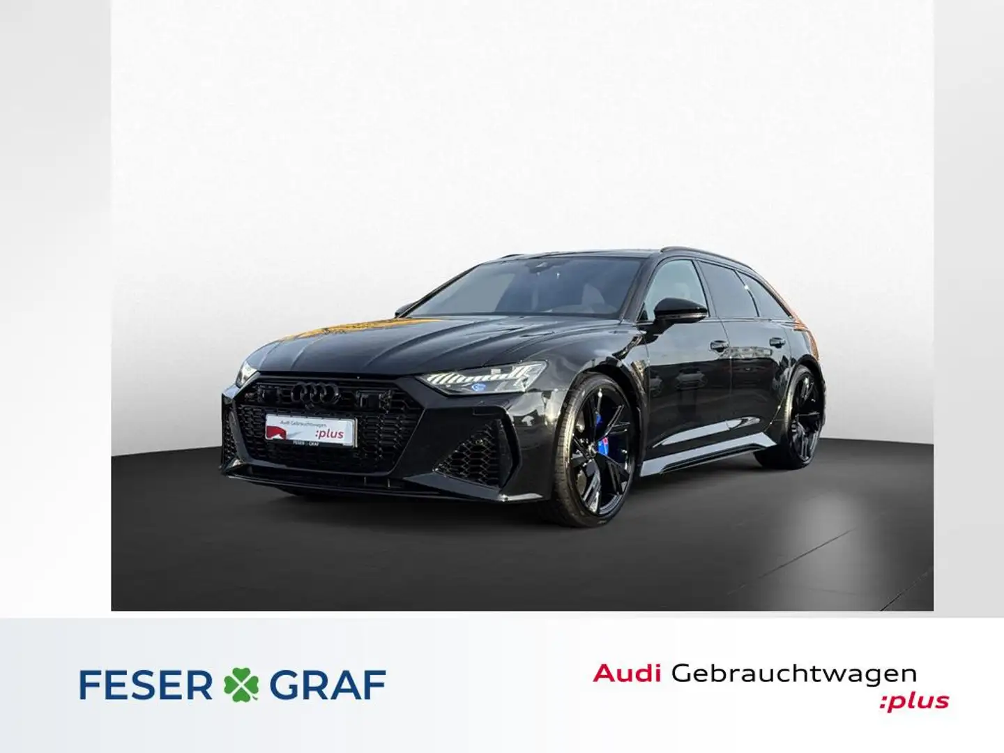 Audi RS6 Avant qu. Tip-tro. +Keramik+AHK+Pano+HUD+ Noir - 1