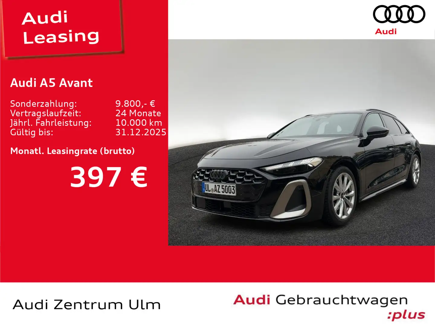 Audi A5 TFSI quattro edition one S-Line 20 AHK Schwarz - 1