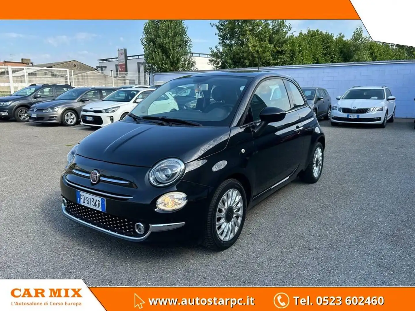 Fiat 500 1.2 Lounge 69cv dualogic Nero - 1