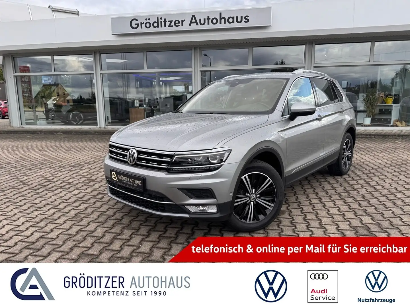 Volkswagen Tiguan Highline 4M NAV|LED|CAM|APP|ACC Silber - 1