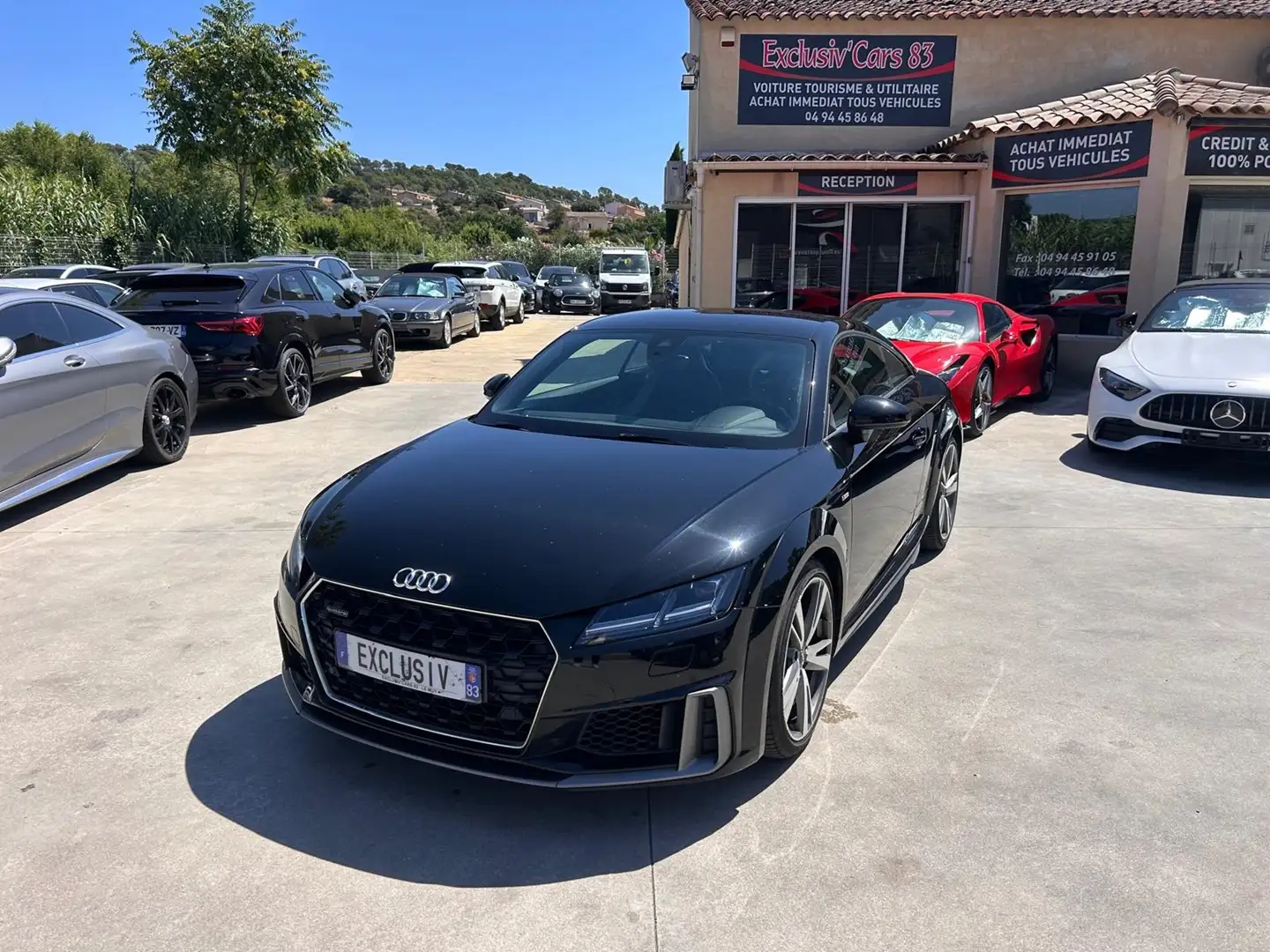 Audi TT 45 TFSI 245CH S LINE QUATTRO S TRONIC 7 Schwarz - 1