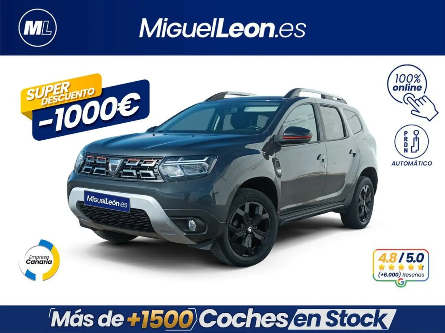 Dacia Duster Prestige TCE 110kW (150CV) 4X2 EDC Gris - 1
