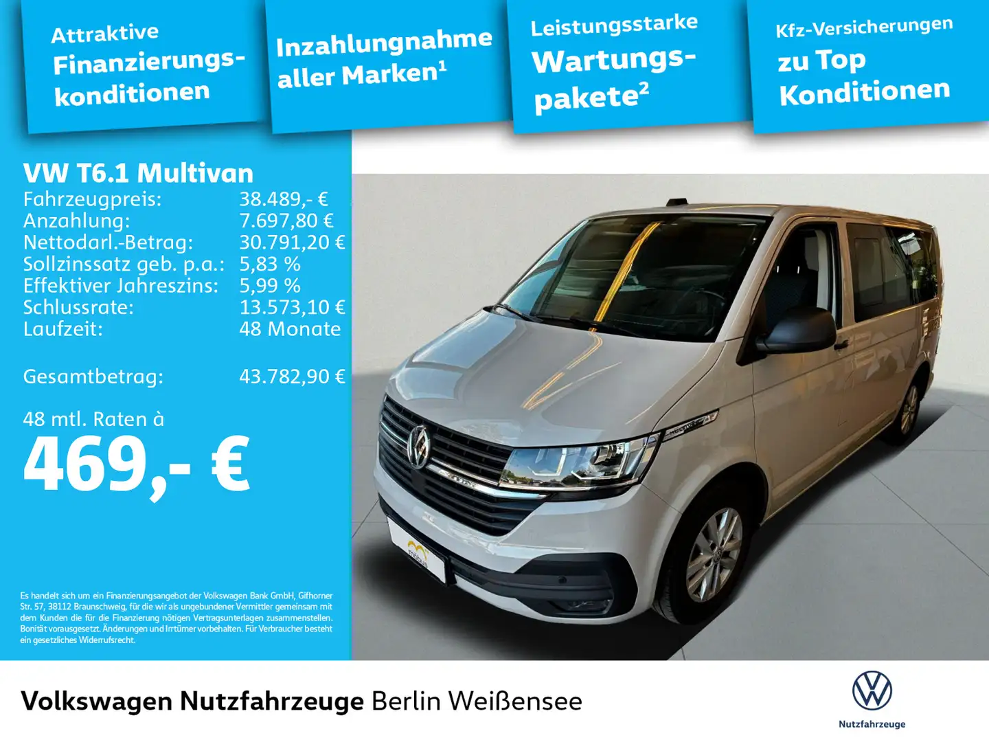 Volkswagen T6.1 Multivan Family TDI DSG*APP*NAV*RFK*SHZ*MFL Gris - 2