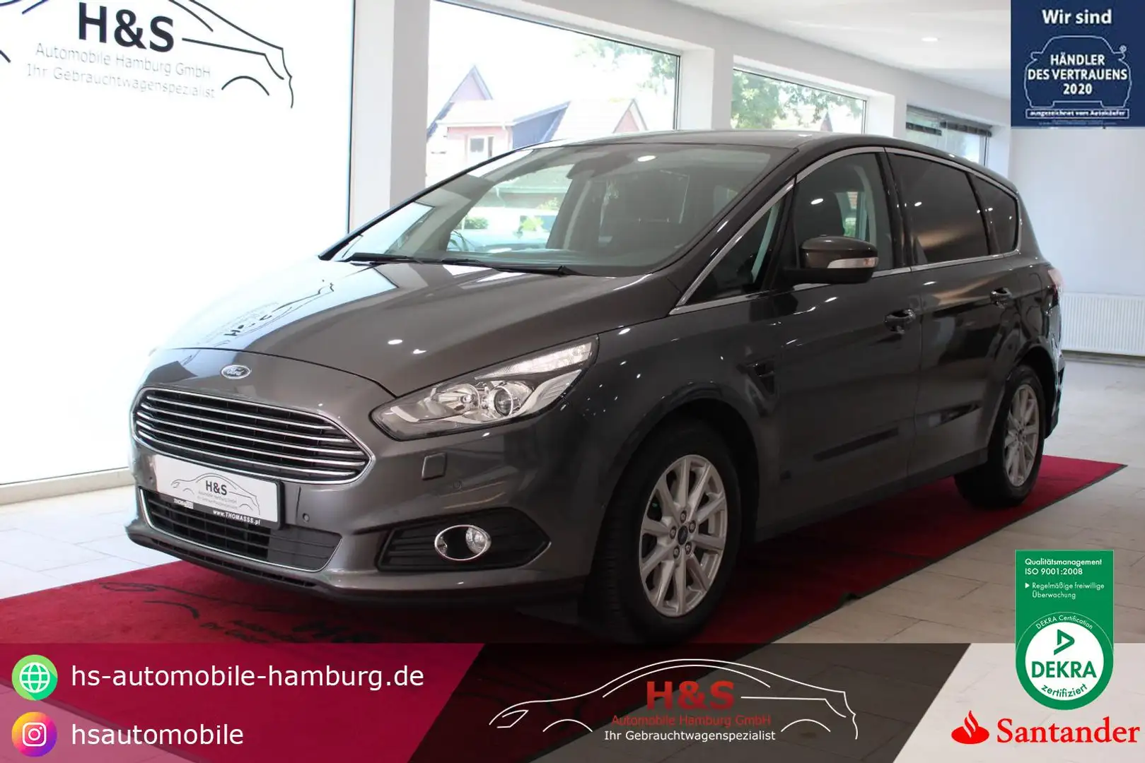Ford S-Max S-MAX Titanium*7-SITZER*PDC*CARPLAY*AHK*KEYLESS Grey - 1