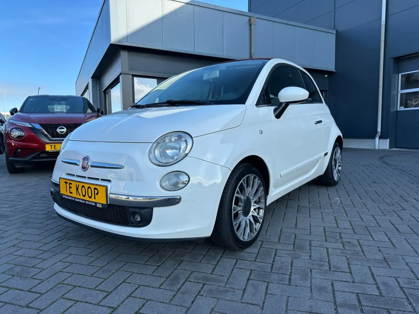 Fiat 500C 0.9 TwinAir cabrio Lounge Airco Weiß - 1