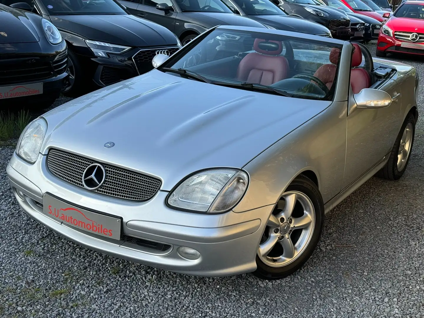 Mercedes-Benz SLK 200 Cabriolet Automatique/1Main/Clim/Jantes/Gar12M Gris - 2