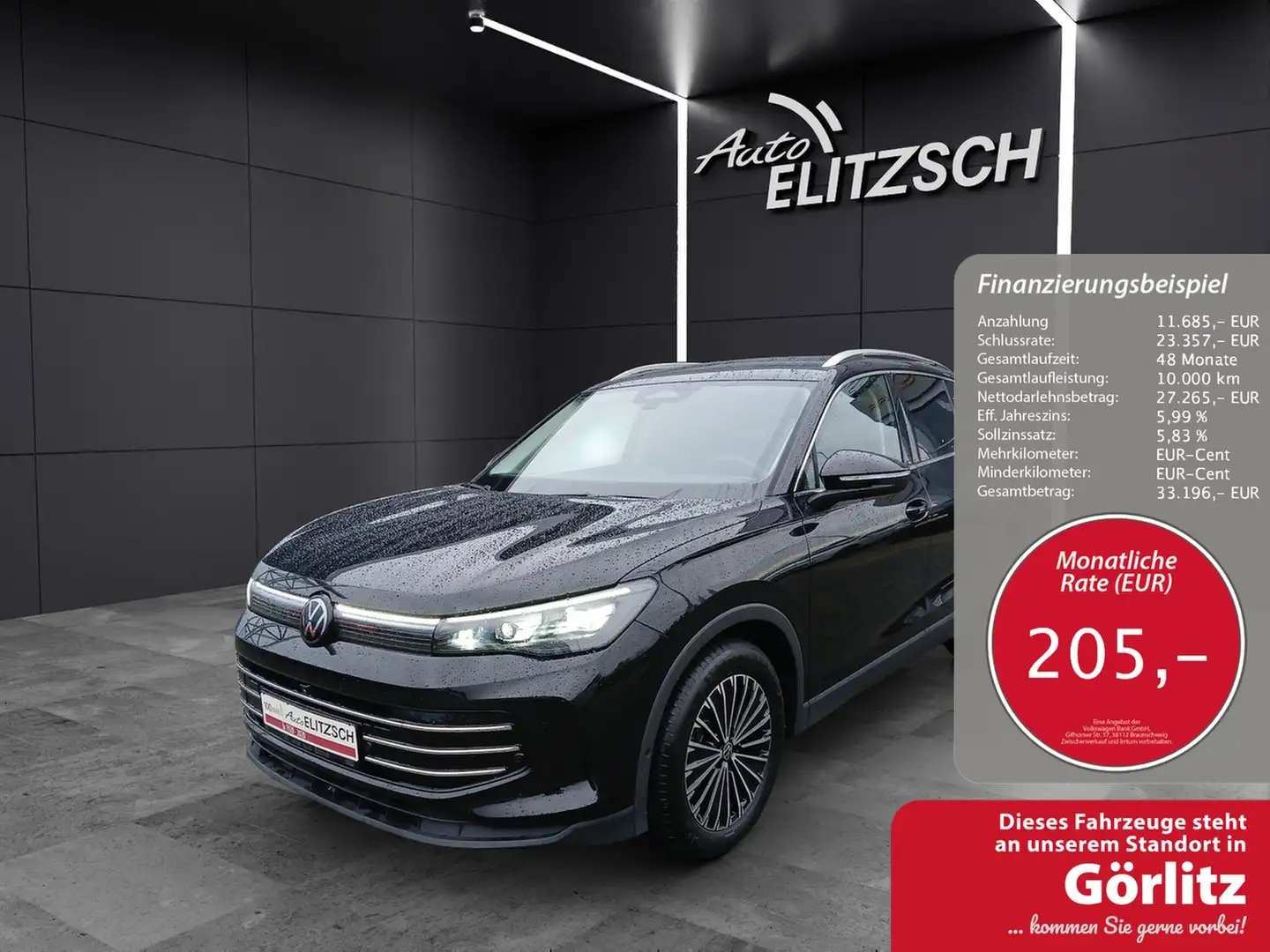 Volkswagen Tiguan eTSI Elegance Matrix AHK Navi AID ACC RFK SH Schwarz - 1