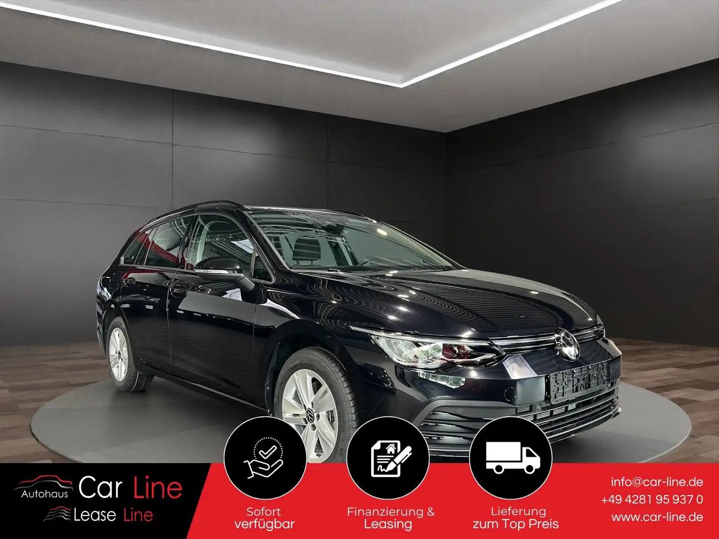 Volkswagen Golf Vari. Life 2.0 TDI*DSG*CAM*NAV*LED*SHZ*AHK Zwart - 1