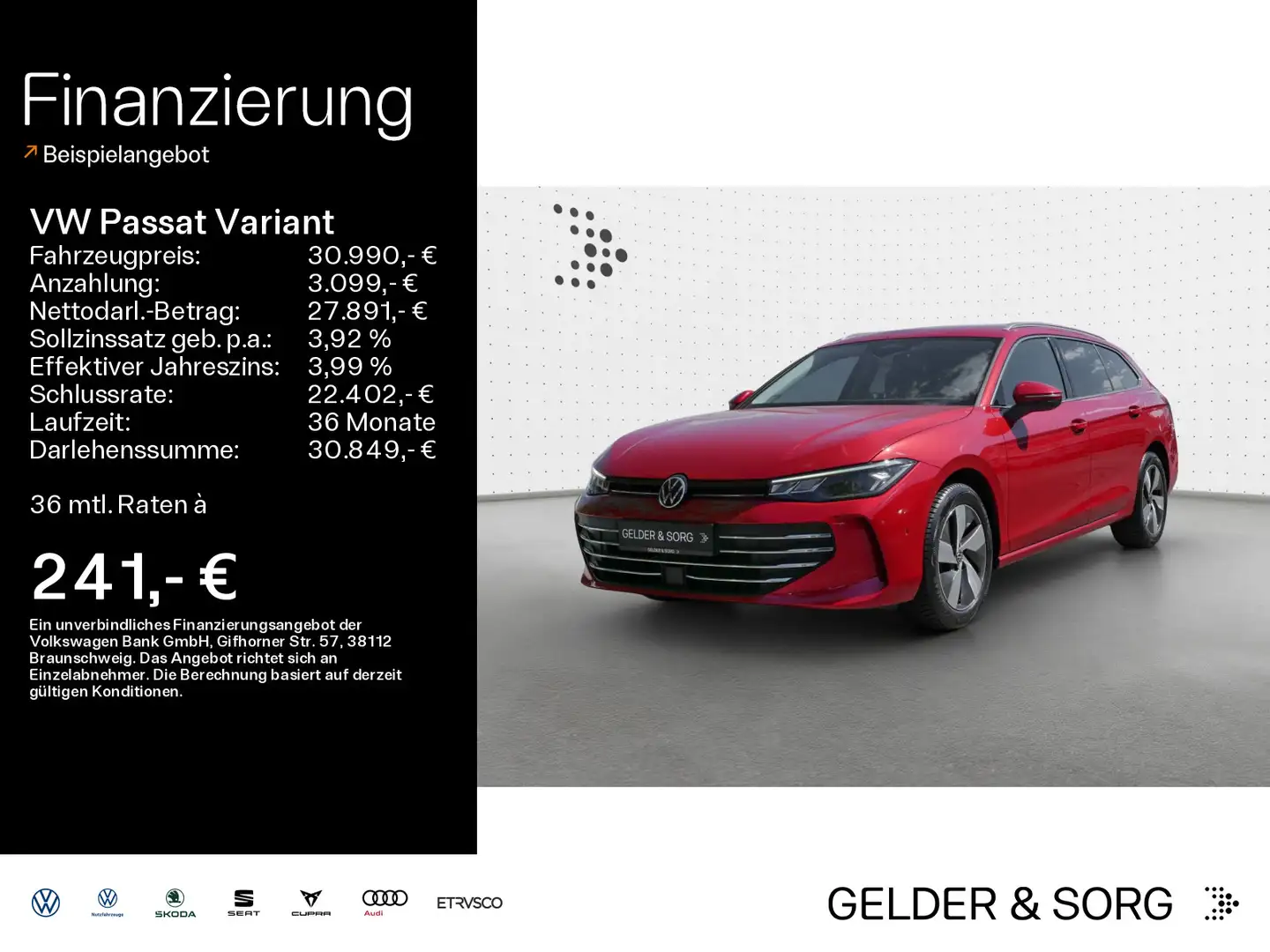 Volkswagen Passat Variant Business 1.5 TSI RFK*Massage*AHK Rot - 1