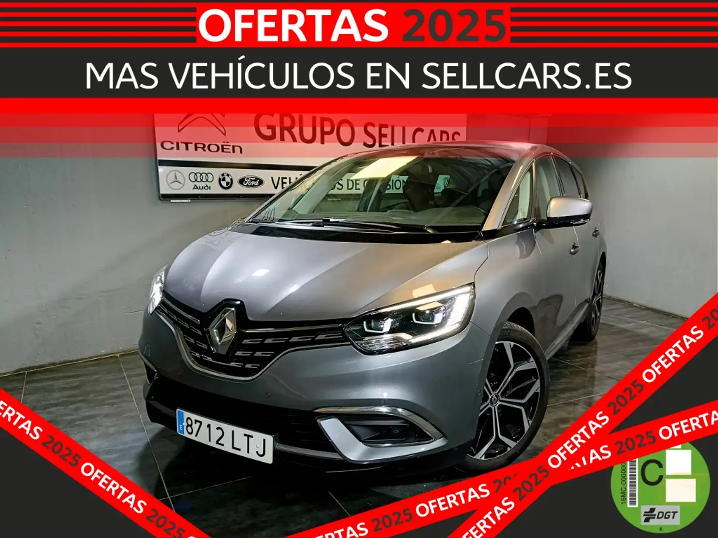 Renault Grand Scenic 1.3 TCe GPF Zen EDC 116kW Gris - 1