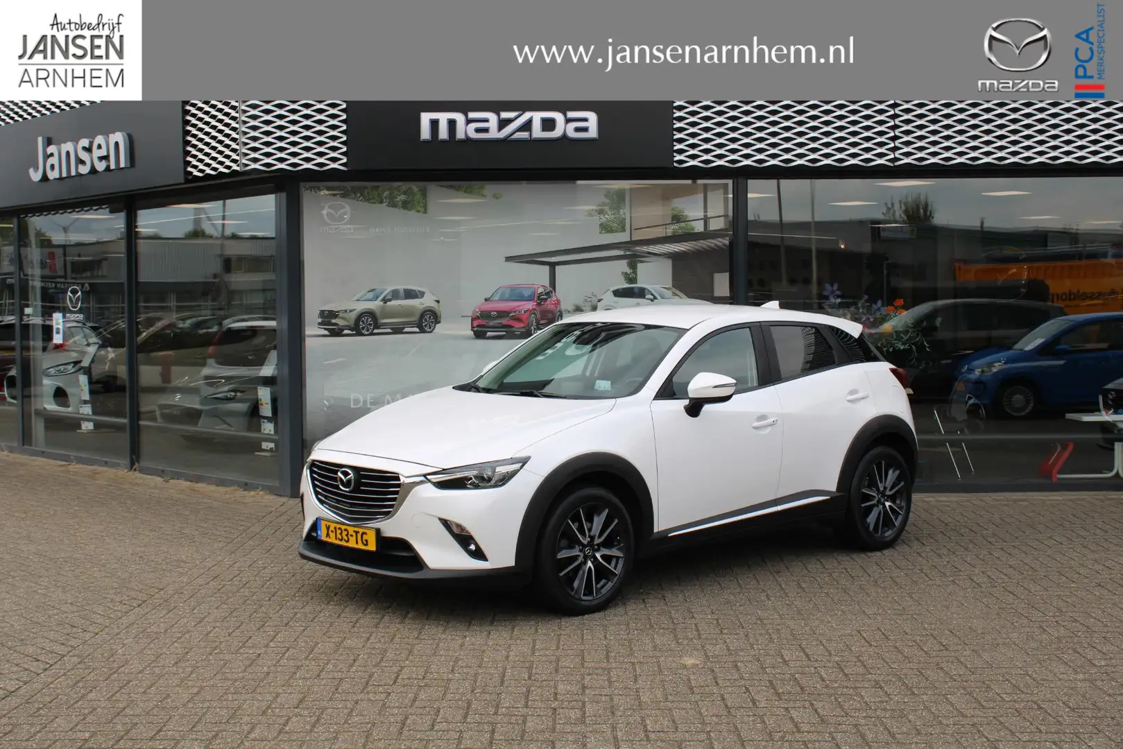 Mazda CX-3 2.0 SkyActiv-G 120 GT-M-Line , Automaat, Navi, Cli Bílá - 1