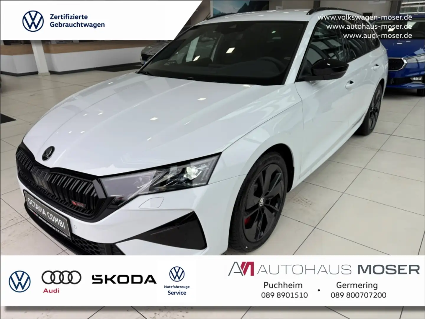 Skoda Octavia Combi RS 2.0TSI Facelift*Canton*AHK!!! Weiß - 1