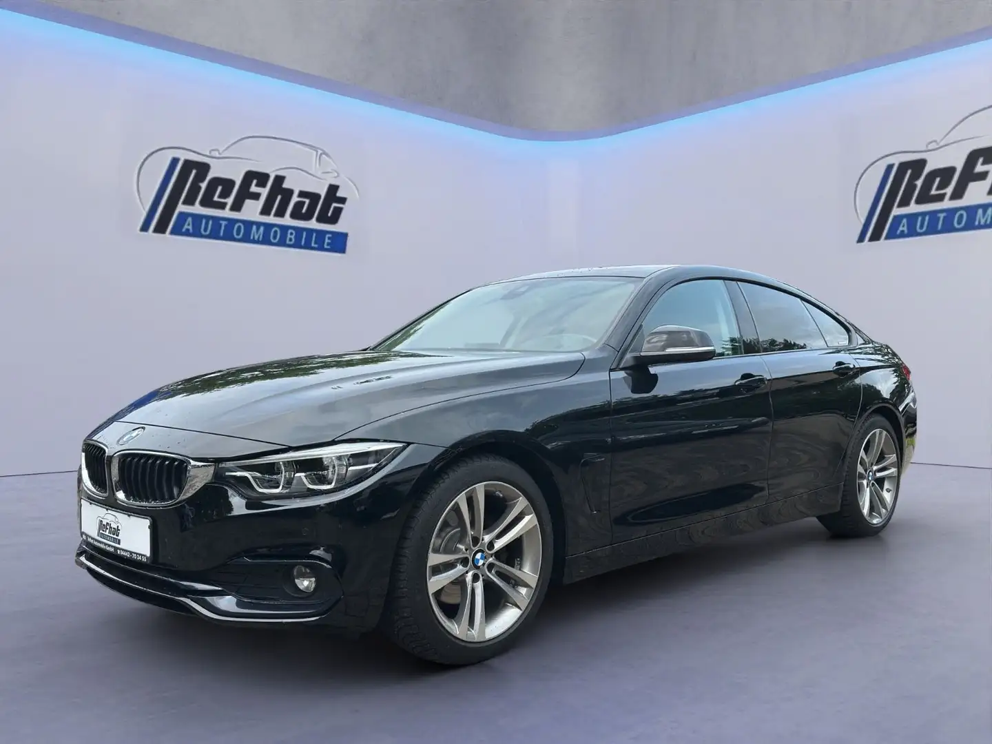 BMW 420 *HUD*KEYLESS*LASER*CARPLAY*SCHECKH Schwarz - 2