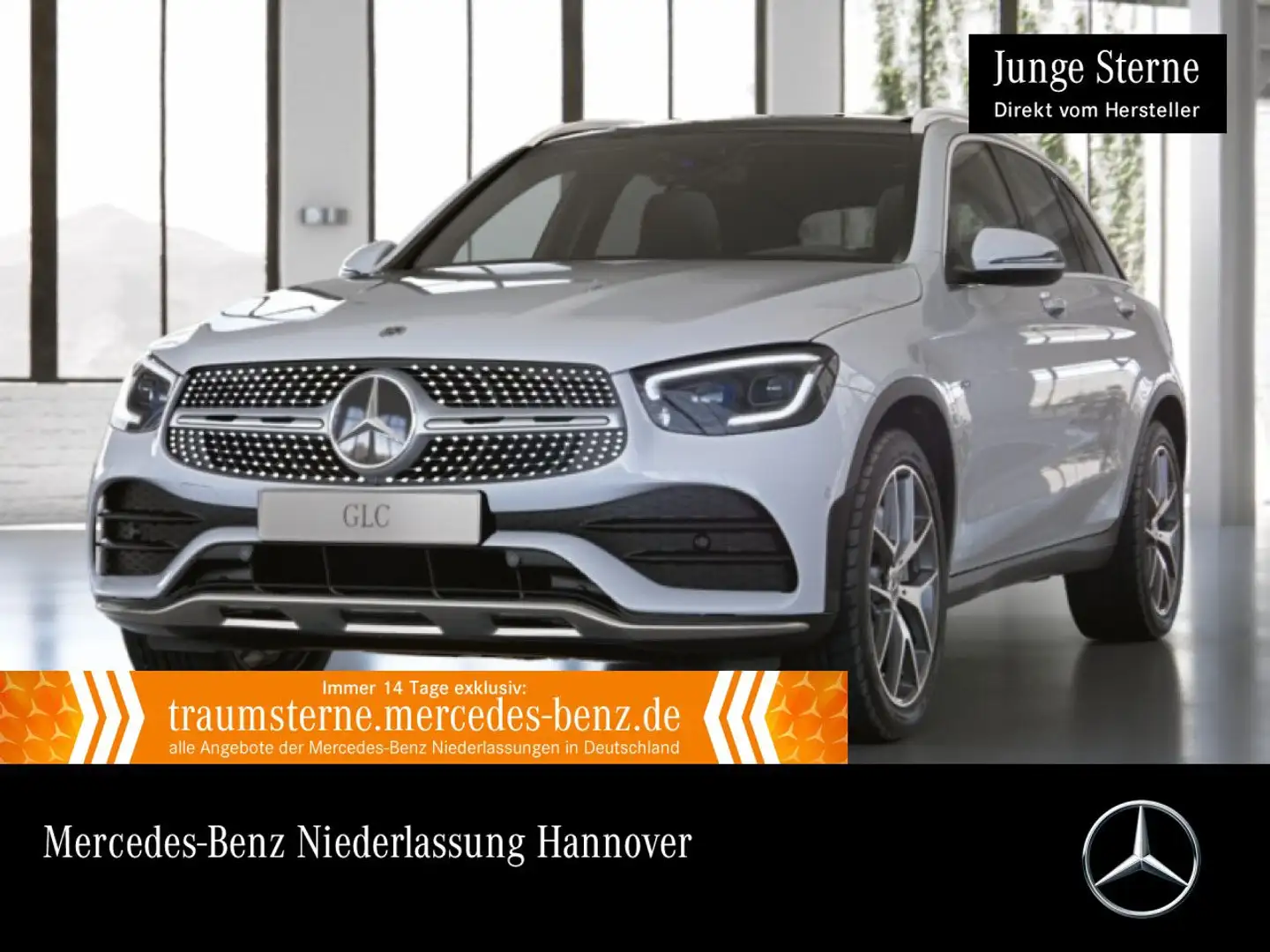 Mercedes-Benz GLC 300 e 4M AMG+PANO+MULTIBEAM+KAMERA+KEYLESS+9G Weiß - 1