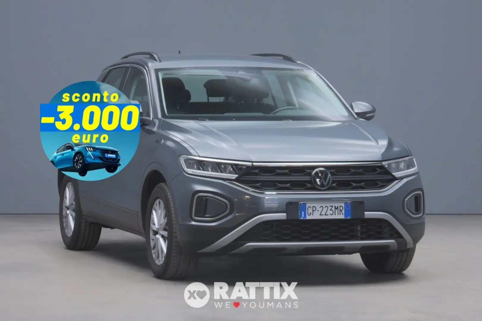 Volkswagen T-Roc 2.0 TDI 150CV Life DSG Gris - 1
