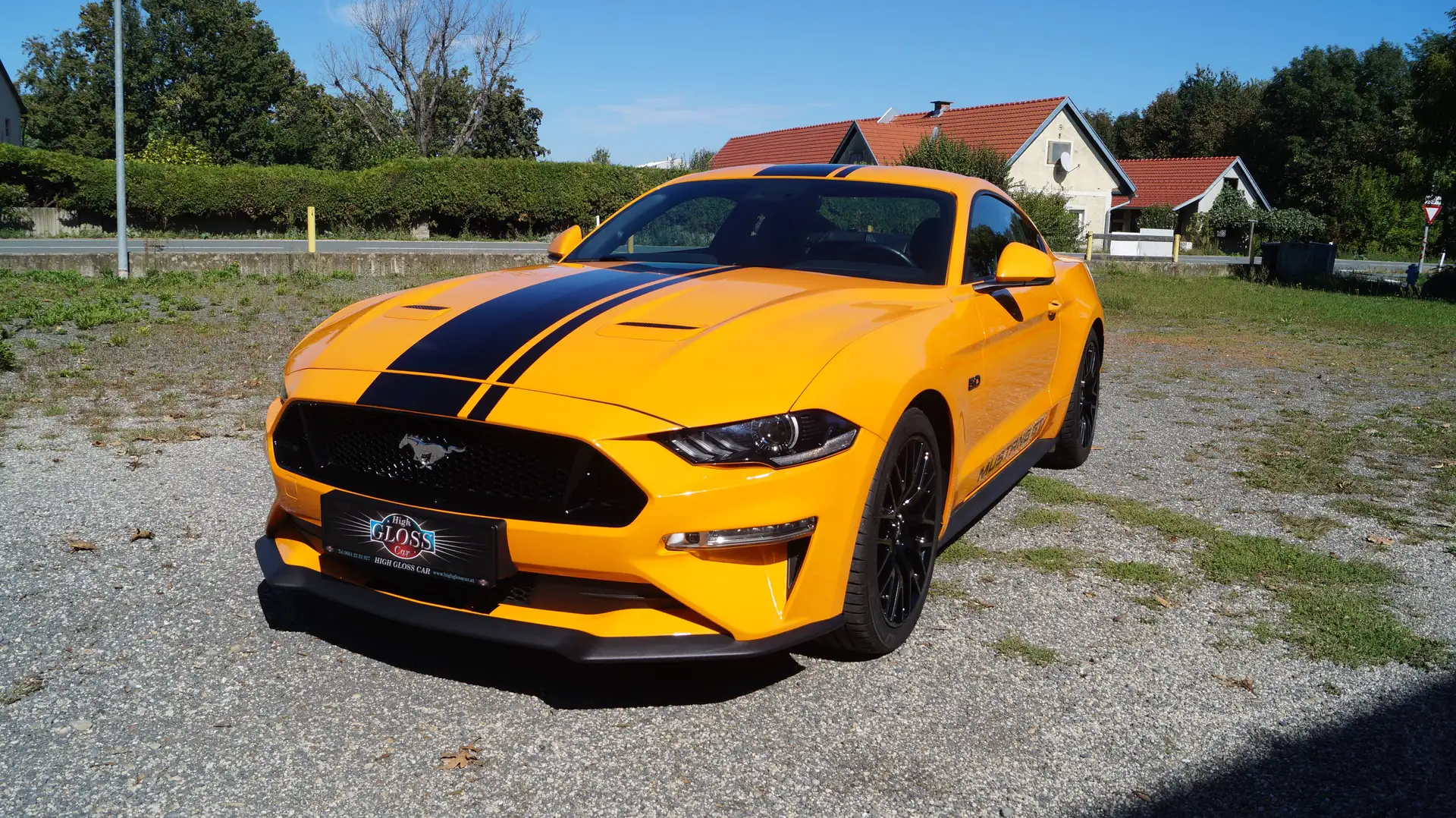 Ford Mustang GT 5,0 Ti-VCT V8 Fastback FACELIFT, TOP ZUSTAND, UNFALLFREI, AB EUR 478,93 IM MONAT Orange - 1