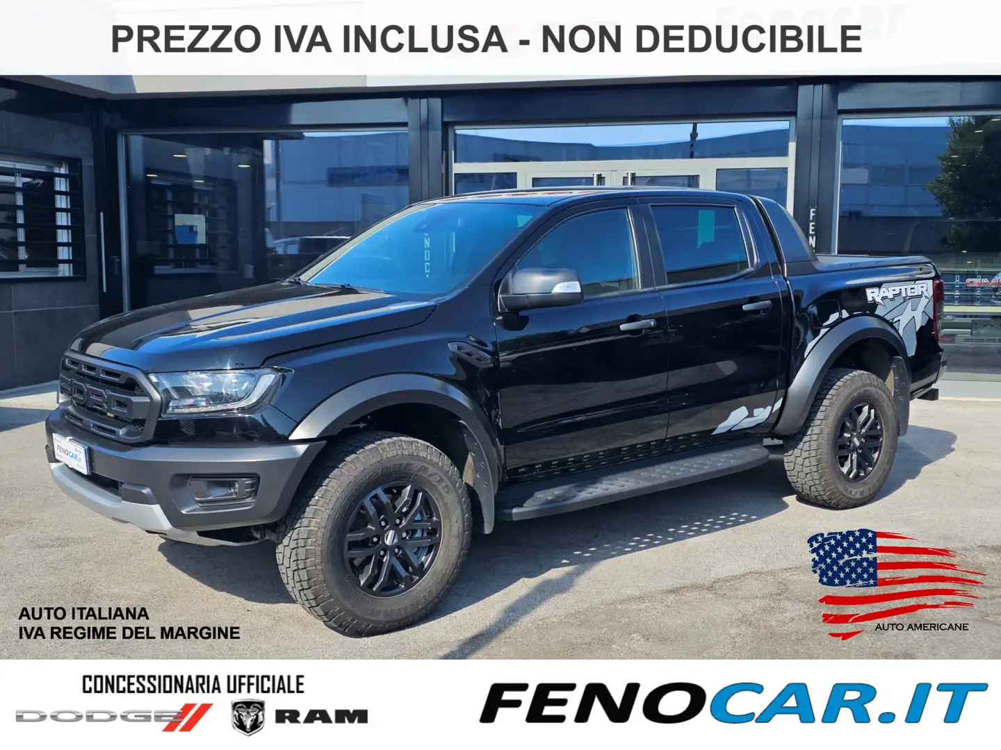 Ford Ranger Raptor 2.0 tdci double cab 213cv auto Nero - 1