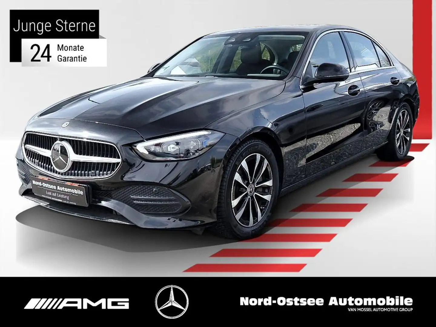 Mercedes-Benz C 300 AVANTGARDE NAVI 360 BURMESTER SCHIEBEDACH Black - 1