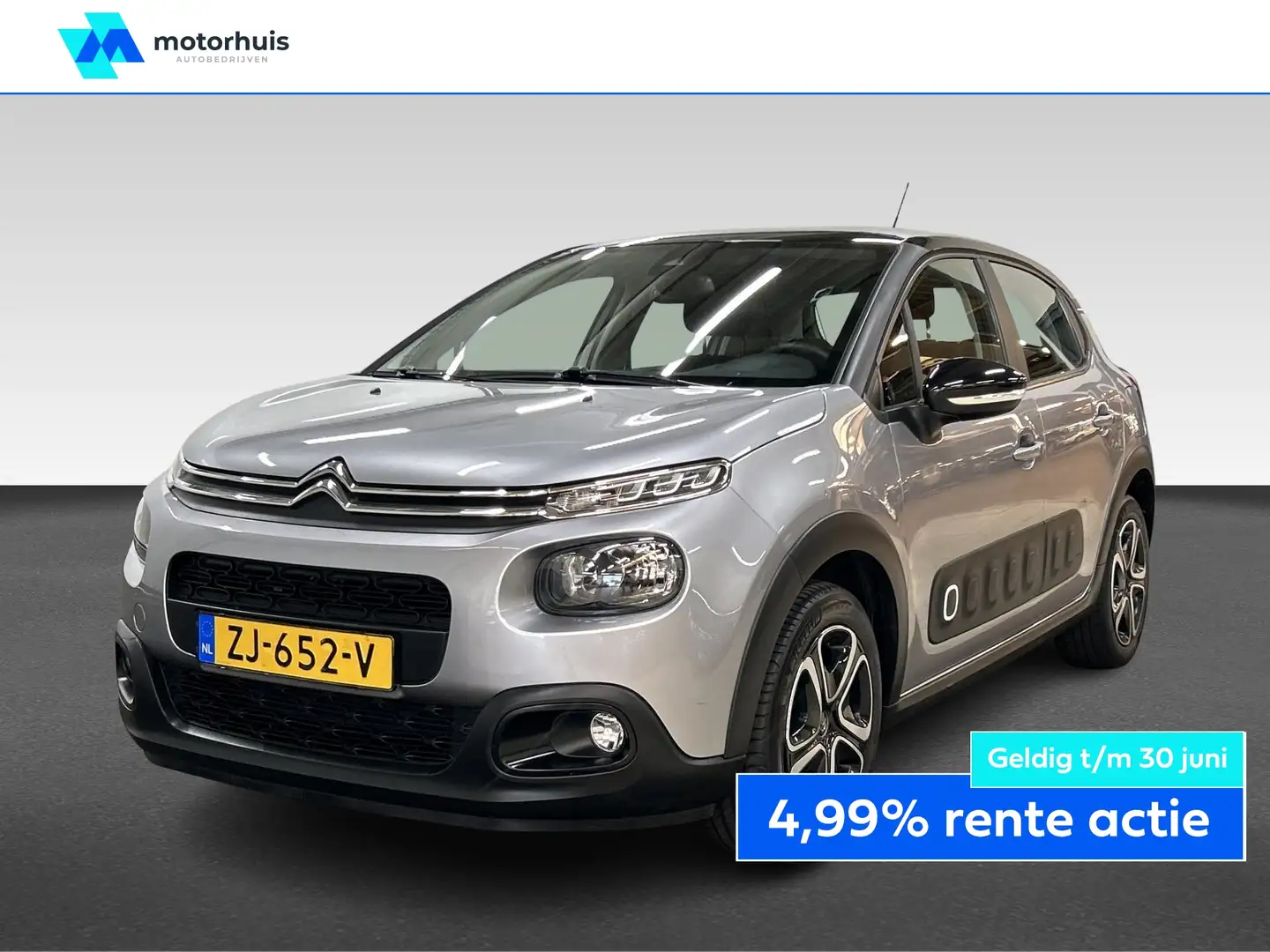 Citroen C3 1.2 PureTech 82PK FEEL EDITION TWOTONE TEL PDC CAR Gris - 1