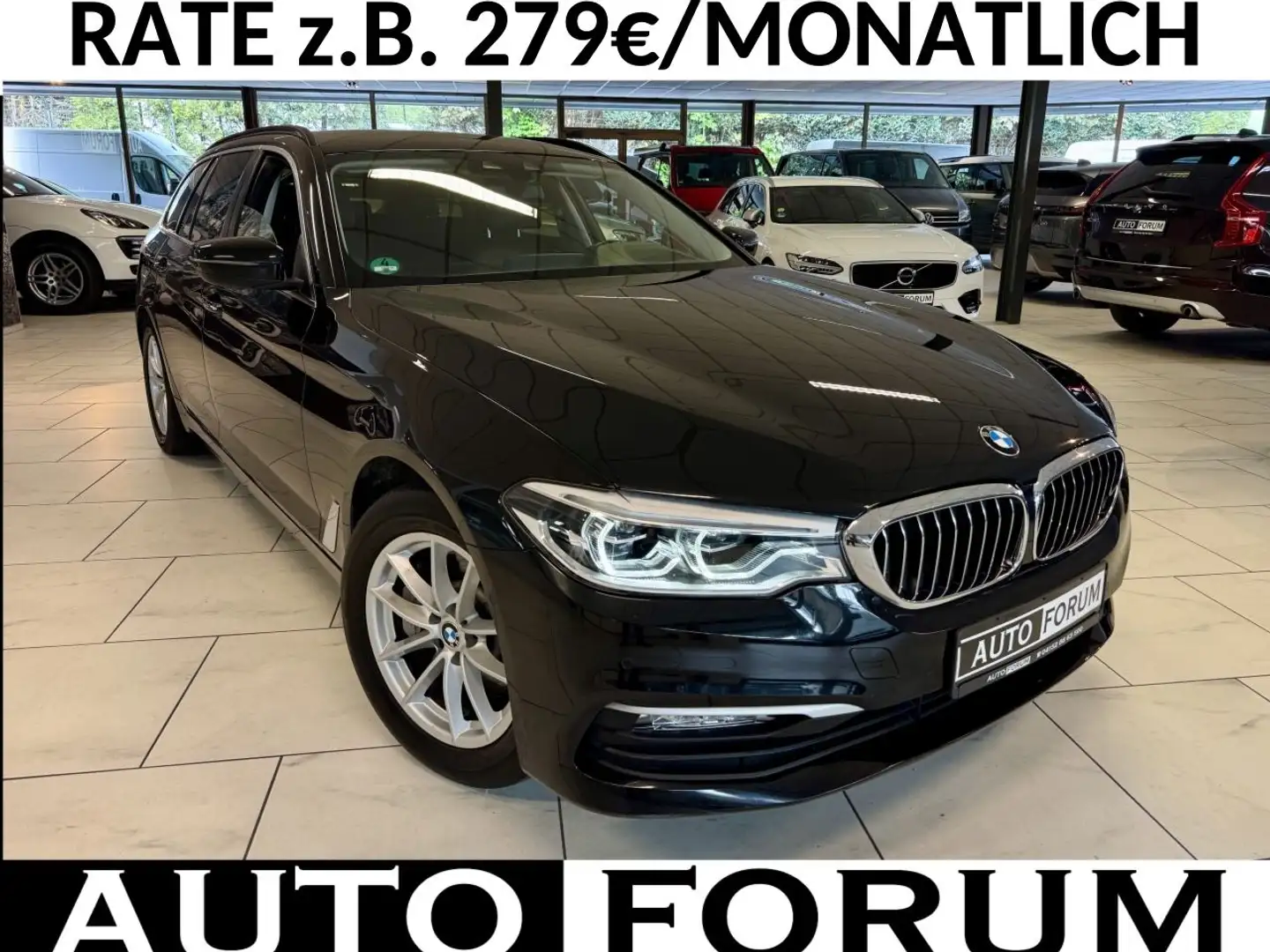 BMW 530 i xDrive LEDER NAVI PDC SHZ LED MEMORY HARMAN Schwarz - 1