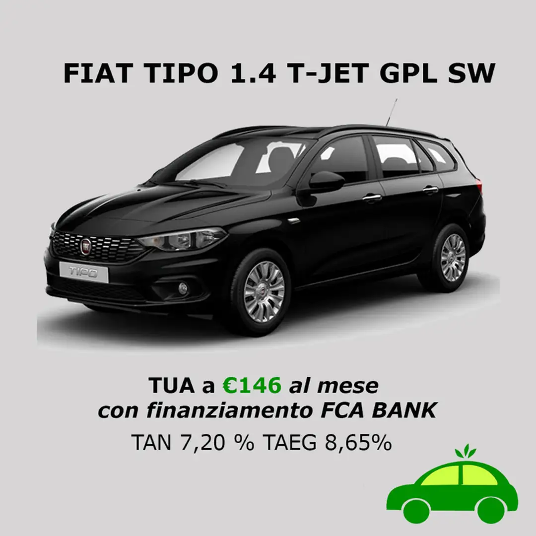 Fiat Tipo 1.4 T-Jet 120CV GPL SW Easy PACK BUSINESS Fekete - 2
