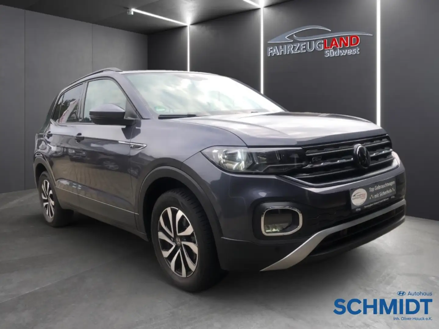Volkswagen T-Cross 1.0 Active Navi 2-Zonenklima ACC SHZ Rückfahrkamer Gris - 2