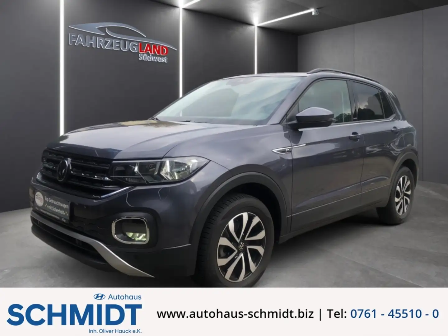 Volkswagen T-Cross 1.0 Active Navi 2-Zonenklima ACC SHZ Rückfahrkamer Gris - 1