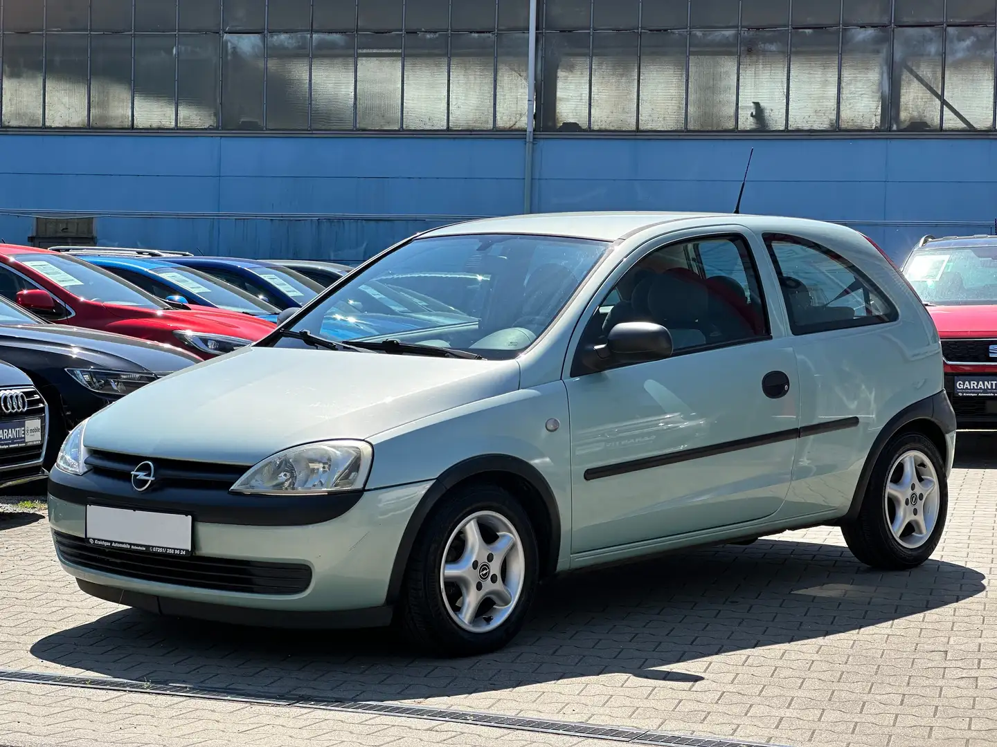 Opel Corsa 1.0*sehr gepflegt*Garagenwagen*Alu*Standheizg Grün - 1