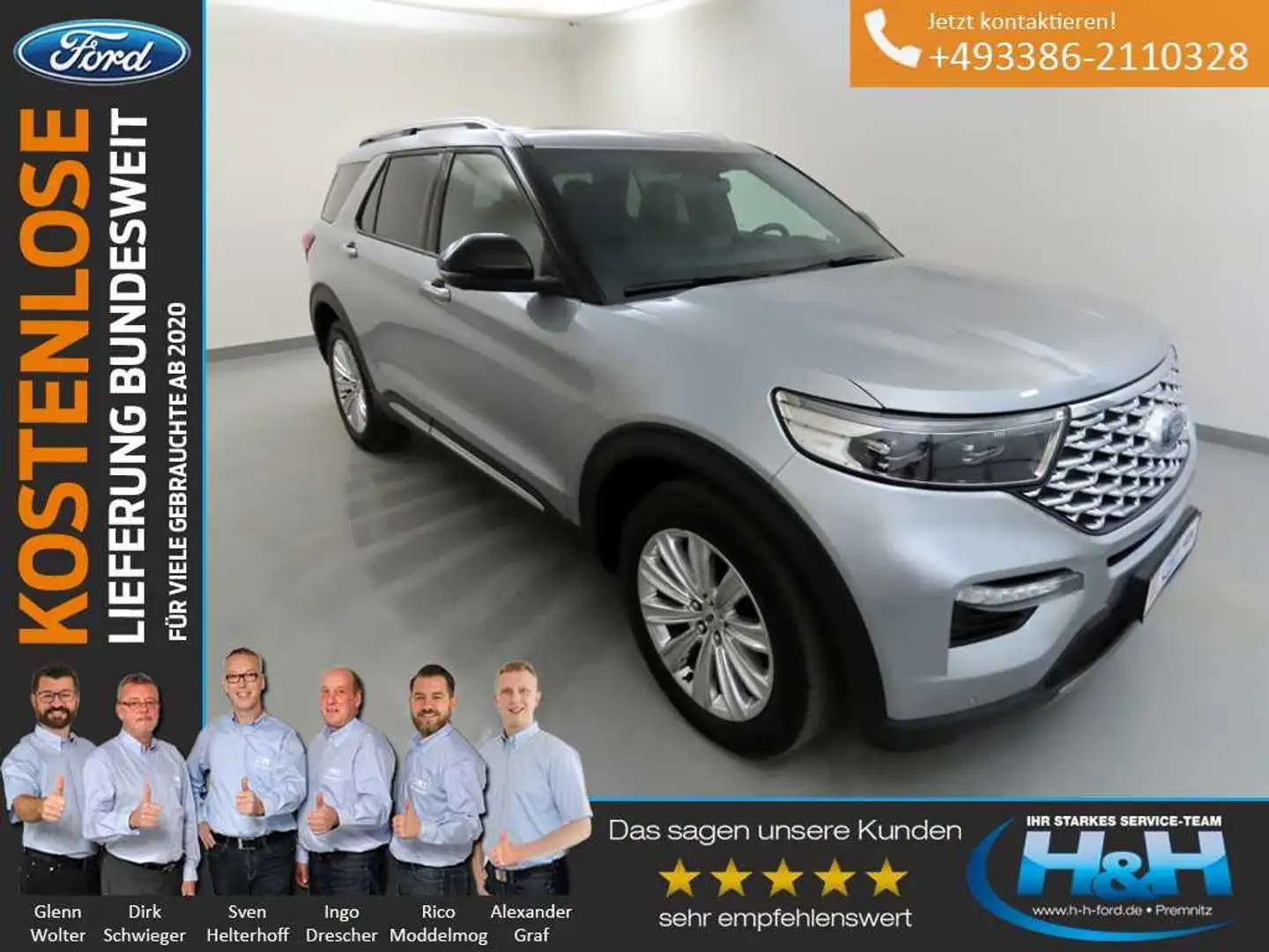 Ford Explorer 3.0 Plug-in Hybrid 4x4 PLATINUM Massage Plateado - 1